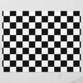 Schwarz-Weiß-Karos Doppelpapier (Rückseite)
