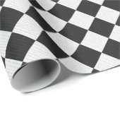 Schwarz-Weiß-Karos Geschenkpapier (Rolleneckpunkt)