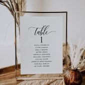 Schwarz-Weiß-Karten, Sitzplan-Karten mit Gästennam