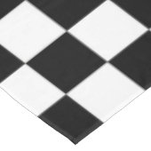 Schwarz-Weiß-Karton 60"x104" Tablette Tischdecke (Schrägansicht)