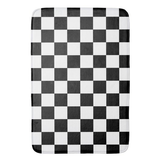 Schwarz-Weiß-Karton Badematte (Vorderseite Vertikal)