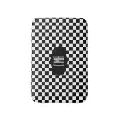 Schwarz-Weiß-Karton| DIY Monogramm Badematte (Vorderseite Vertikal)