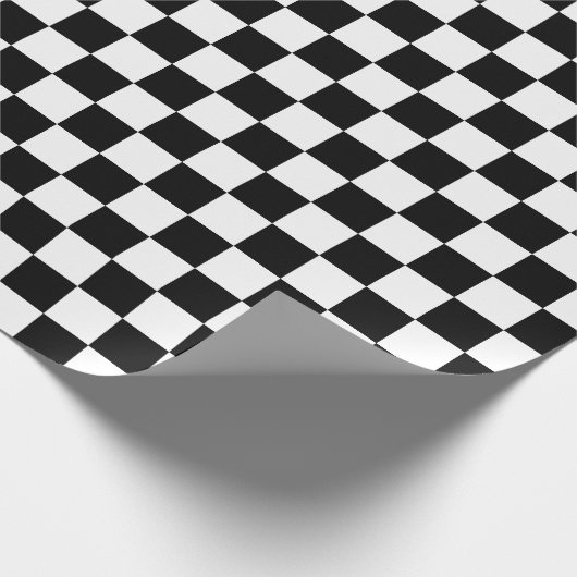 Schwarz-Weiß-Karton Geschenkpapier (Ecke)