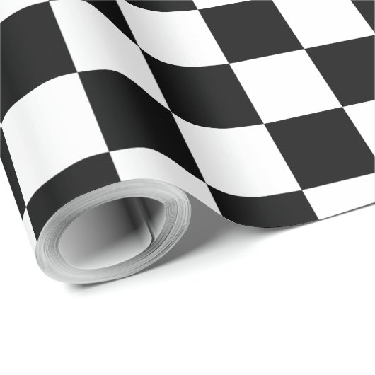 Schwarz-Weiß-Karton Geschenkpapier (Rolleneckpunkt)