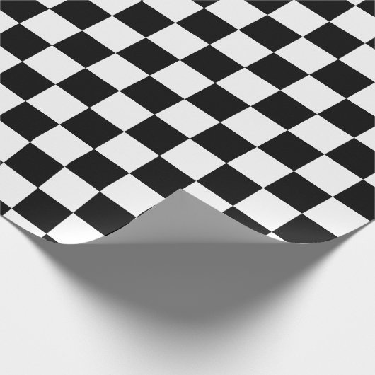 Schwarz-Weiß-Karton Geschenkpapier (Ecke)