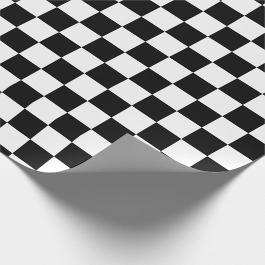 Schwarz-Weiß-Karton Geschenkpapier (Ecke)