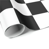 Schwarz-Weiß-Karton Geschenkpapier (Rolleneckpunkt)