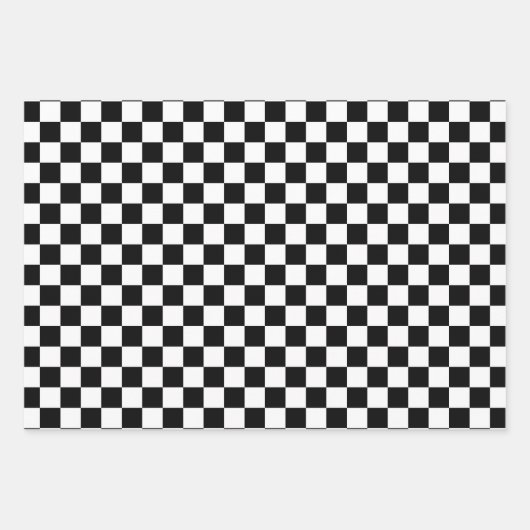 Schwarz-Weiß-Karton Geschenkpapier Set (Vorderseite)