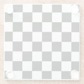 Schwarz-Weiß-Karton Glasuntersetzer (Rückseite)