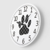 Schwarz-Weiß-Karton Große Wanduhr (Winkel)