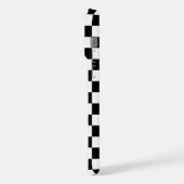 Schwarz-Weiß-Karton iPhone Hülle (Linke Seite)