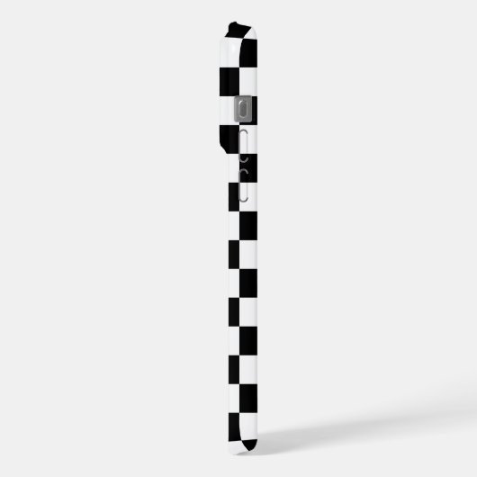 Schwarz-Weiß-Karton iPhone Hülle (Linke Seite)