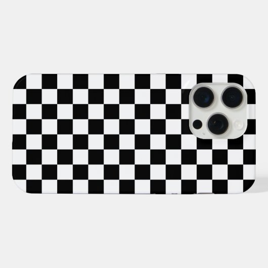 Schwarz-Weiß-Karton iPhone Hülle (Rückseite (Horizontal))