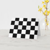 Schwarz-Weiß-Karton Karte (Gelbe Blume)