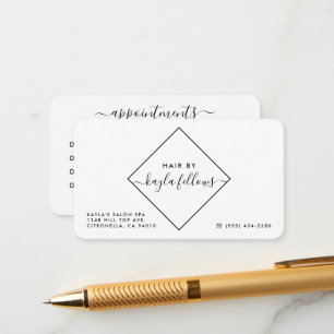 Schwarz-Weiß-Karton-Karten Begleitkarte