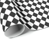 Schwarz-Weiß-Karton-Karton Geschenkpapier (Rolleneckpunkt)