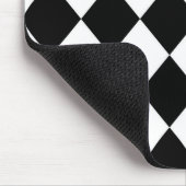 Schwarz-Weiß-Karton-Karton Mousepad (Ecke)