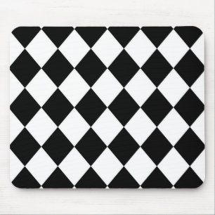 Schwarz-Weiß-Karton-Karton Mousepad
