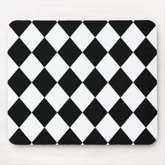Schwarz-Weiß-Karton-Karton Mousepad (Vorne)