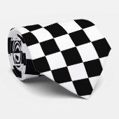 Schwarz-Weiß-Karton Krawatte (Gerollt)