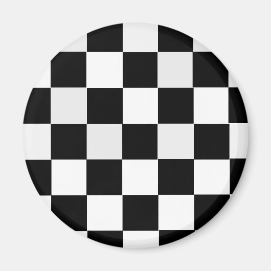 Schwarz-Weiß-Karton Magnet (Vorne)