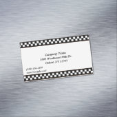 Schwarz-Weiß-Karton-Magnetkarte Magnetische Visitenkarte (Beispiel)