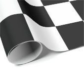 Schwarz-Weiß-Karton-Muster Geschenkpapier (Rolleneckpunkt)