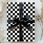 Schwarz-Weiß-Karton-Muster Geschenkpapier