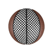 Schwarz-Weiß-Karton-Muster Mini Basketball (Vertikal)
