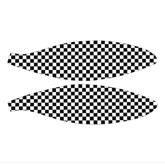 Schwarz-Weiß-Karton-Muster Mini Basketball (Panele)