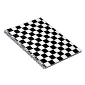 Schwarz-Weiß-Karton-Muster Notizblock (Rechte Seite)