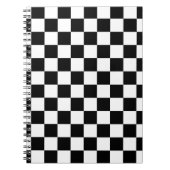 Schwarz-Weiß-Karton-Muster Notizblock (Vorderseite)
