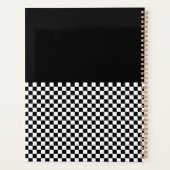 Schwarz-Weiß-Karton-Muster Planer (Rückseite)