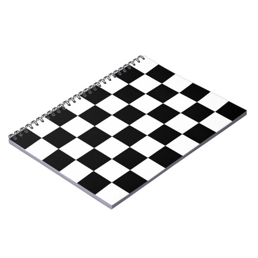 Schwarz-Weiß-Karton-Notebook Notizblock (Linke Seite)