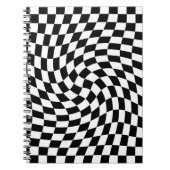 Schwarz-Weiß-Karton Notizblock (Vorderseite)