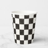 Schwarz-Weiß-Karton Pappbecher (Rechts)