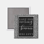 Schwarz-Weiß-Karton Päpse-Tierwerbung Magnet (Vorderseite/Rückseite)