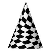 Schwarz-Weiß-Karton Partyhütchen (Links)
