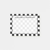 Schwarz-Weiß-Karton Post-it Klebezettel (Vorderseite)