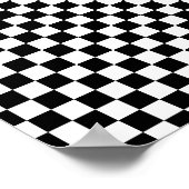 Schwarz-Weiß-Karton Poster (Ecke)
