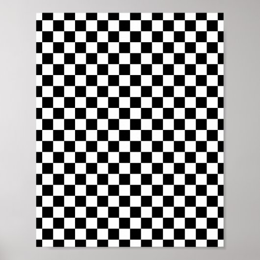 Schwarz-Weiß-Karton Poster (Vorne)
