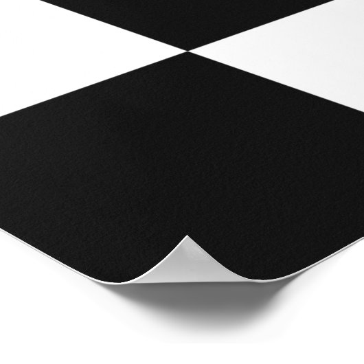 Schwarz-Weiß-Karton Poster (Ecke)