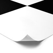 Schwarz-Weiß-Karton-Poster Poster (Ecke)