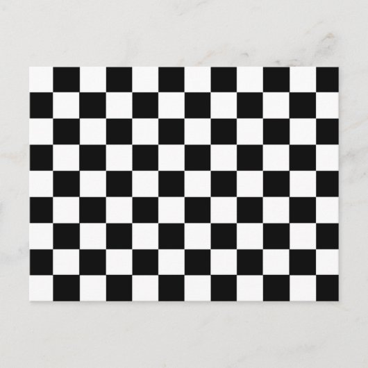 Schwarz-Weiß-Karton Postkarte (Vorderseite)