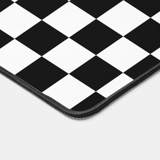 Schwarz-Weiß-Karton Schreibtischunterlage (Ecke)