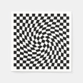 Schwarz-Weiß-Karton Serviette (Vorderseite)