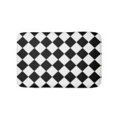 Schwarz-Weiß-Karton-Sichtflaggendesign Badematte (Vorderseite)