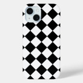 Schwarz-Weiß-Karton-Sichtflaggendesign Case-Mate iPhone Hülle (Rückseite)