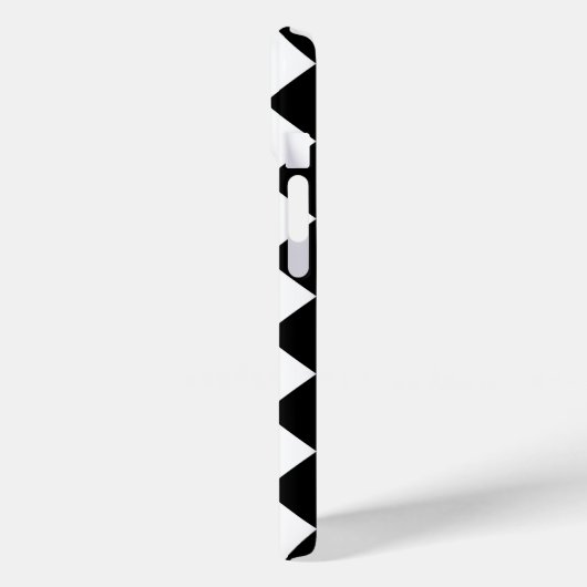 Schwarz-Weiß-Karton-Sichtflaggendesign Case-Mate iPhone Hülle (Rückseite / Links)