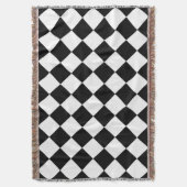 Schwarz-Weiß-Karton-Sichtflaggendesign Decke (Vorderseite Vertikal)